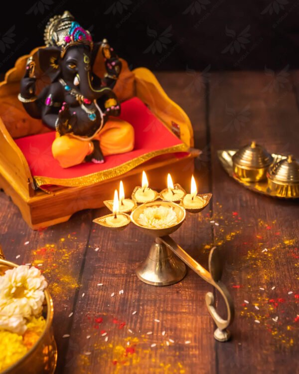 Brass Plain Panch Arti