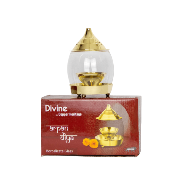 Round Glass Diya - Image 3