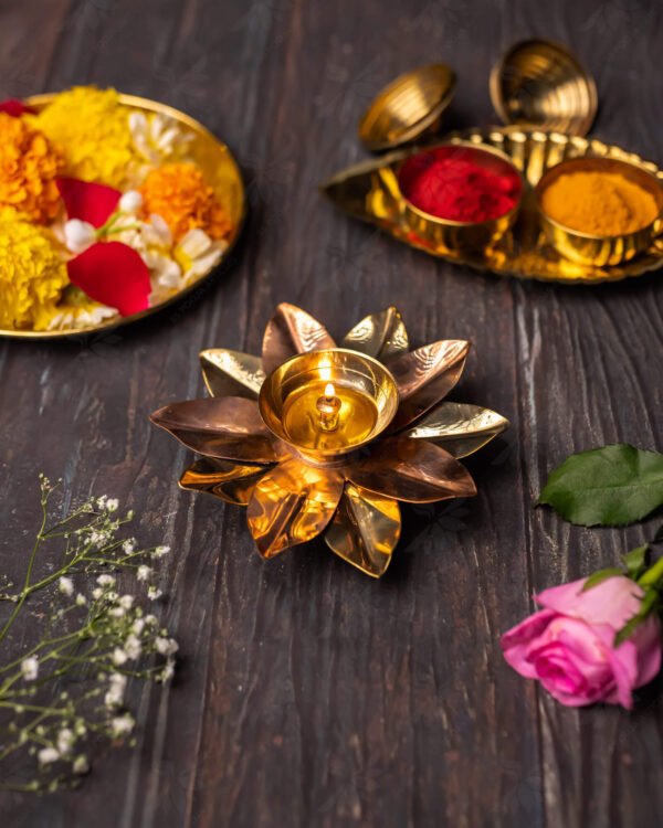 Brass Two Tone Diya